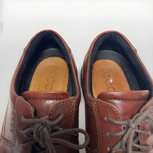 ECCO Men's Helsinki Bicycle Toe  Brown Leather Shoes 43 EU / 9-9.5 US - Picture 12 of 15